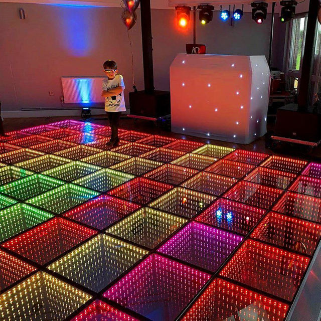 Indoor Disco Stage Illuminated 3D Dance Light Floor Wedding Tiles