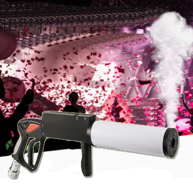 Mini Stage Special Effect Handheld Carbon Dioxide Jet Led Gun Co2 Gas Column Smoke Machine Gun