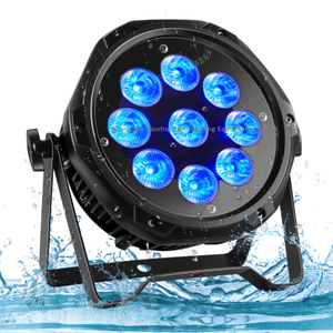 Powerful Disco Lights DMX 512 Sound Activated LED Par Can Stage Lights 9 *18W 