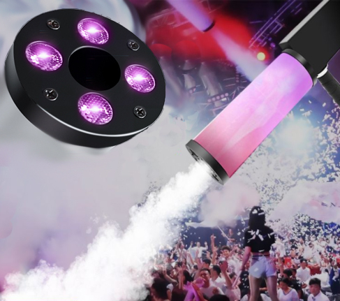 Special Effects Dj Handheld Led Gun Rgb Jet Machine Stage CO2 Fog Gas Column Gun