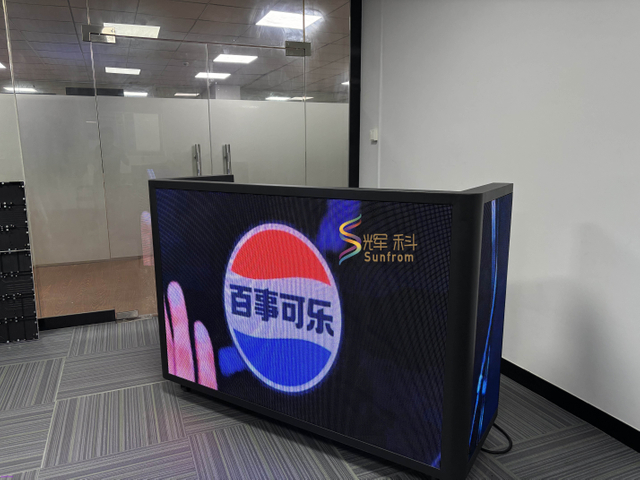 Portable LED Video Wall Display Screen DJ Booth for Night Club Bar Performance Events New Facade Stand Table with Stage Lights