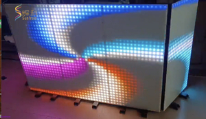 LED Mosaic Pixel DJ Booth Foldable DJ Stage Panel