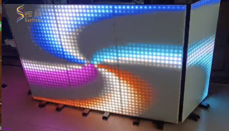 LED Mosaic Pixel DJ Booth Foldable DJ Stage Panel