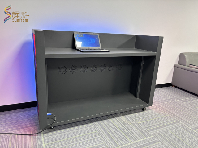Portable LED Video Wall Display Screen DJ Booth for Night Club Bar Performance Events New Facade Stand Table with Stage Lights