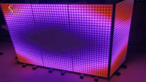 LED Mosaic Pixel DJ Booth Foldable DJ Stage Panel