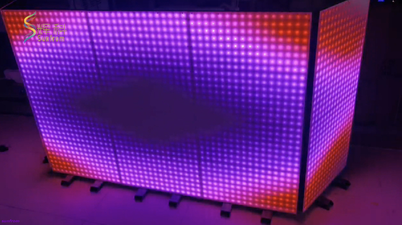 LED Mosaic Pixel DJ Booth Foldable DJ Stage Panel
