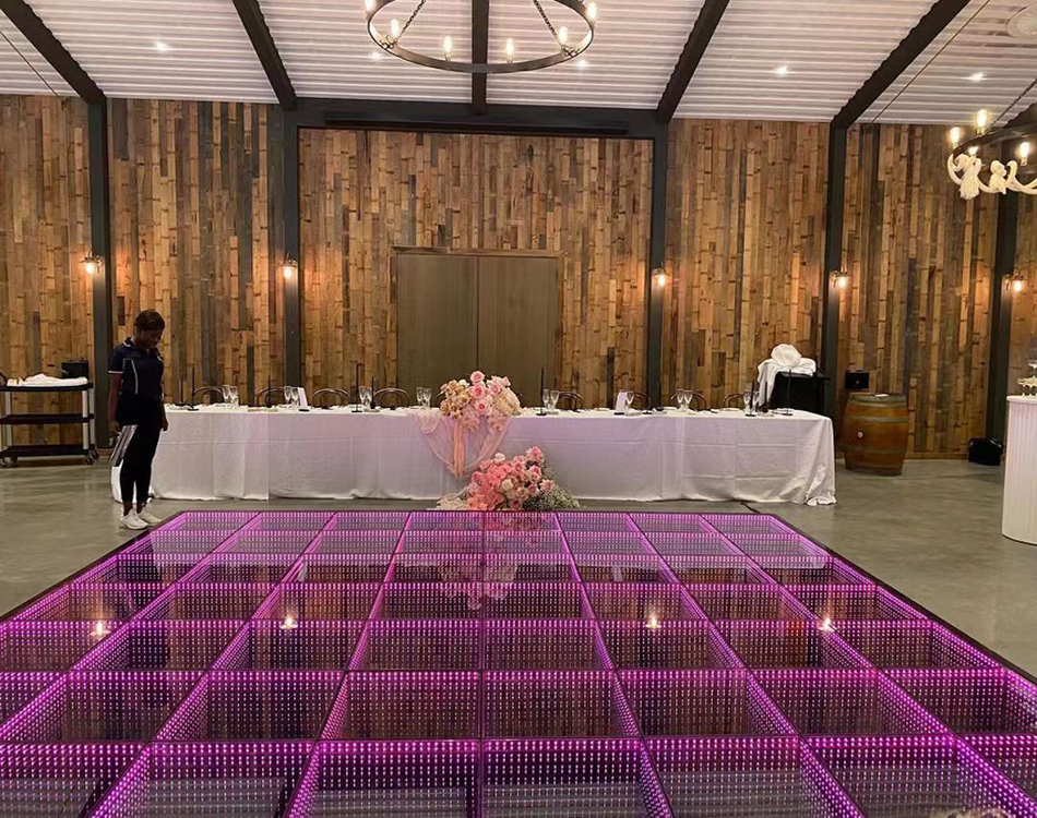 3D Dance Light Floor Tiles Indoor Disco Stage Wedding Illuminated 